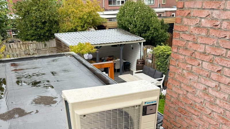 Moderne airco-installatie op zolder in Apeldoorn
