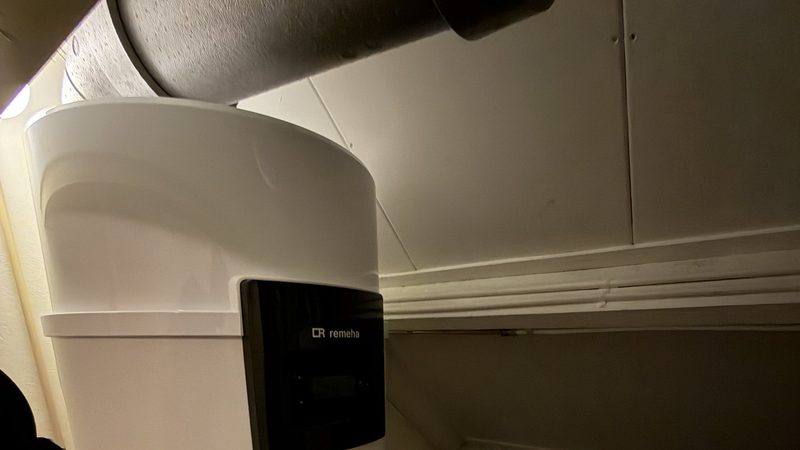 Warmtepompboiler op zolder in Apeldoorn